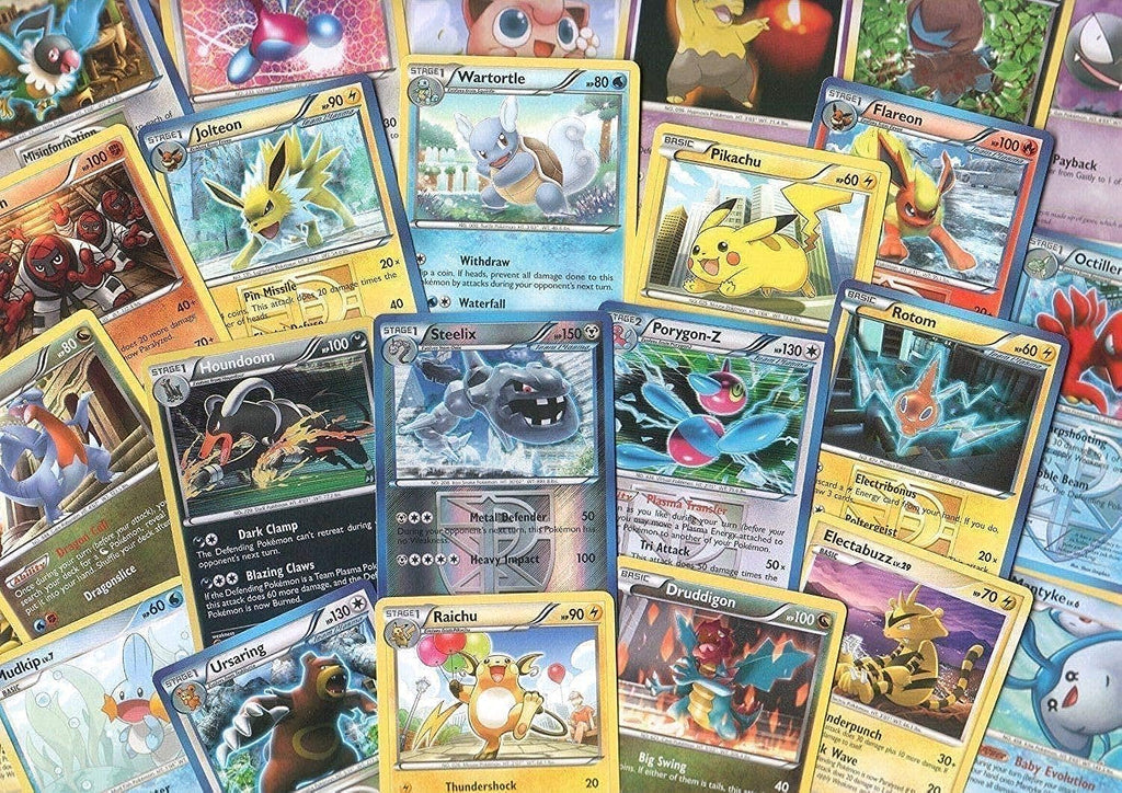 100 Mixed Pokemon Cards Plus 7 Holo Foils